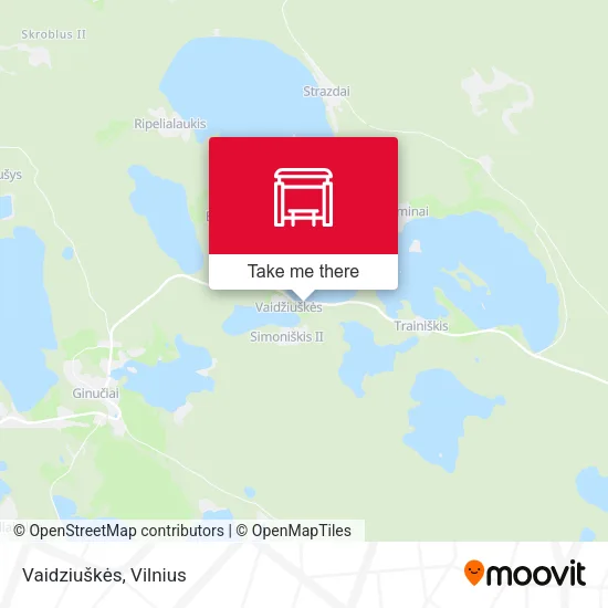 Карта Vaidziuškės