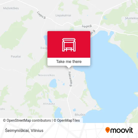 Карта Šeimyniškiai