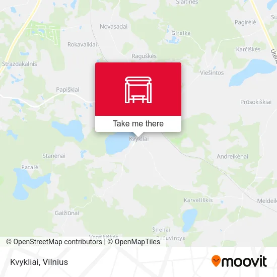 Карта Kvykliai