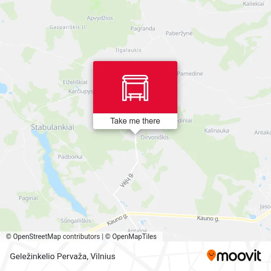 Карта Geležinkelio Pervaža