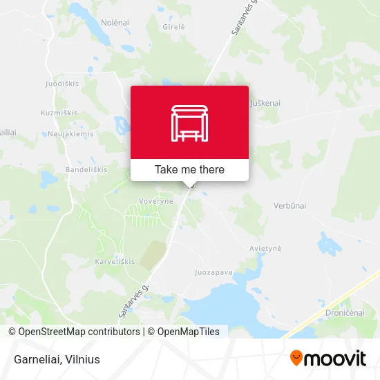 Карта Garneliai