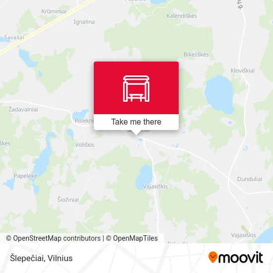 Карта Šlepečiai