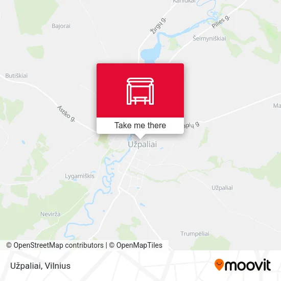 Карта Užpaliai