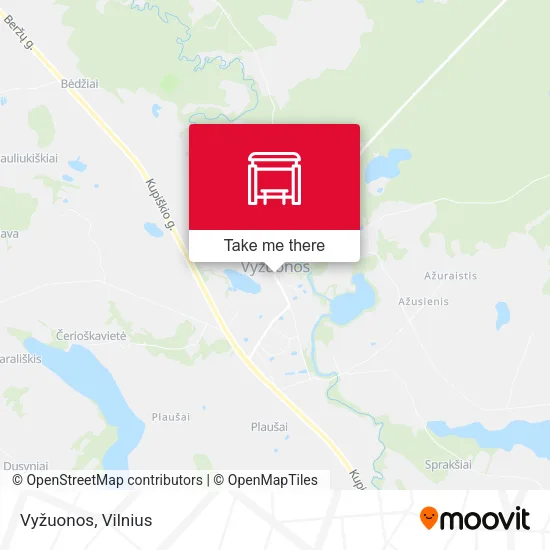Карта Vyžuonos