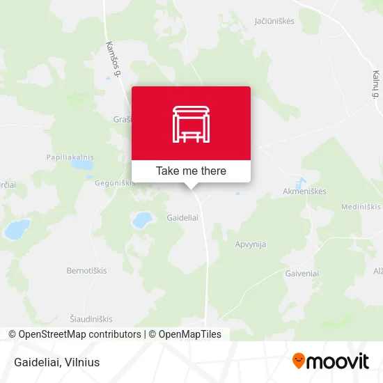 Карта Gaideliai