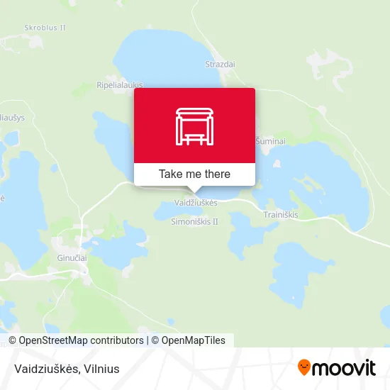 Карта Vaidziuškės