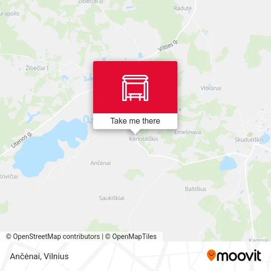 Карта Ančėnai
