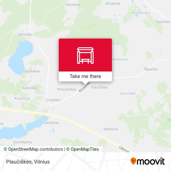 Карта Plaučiškės