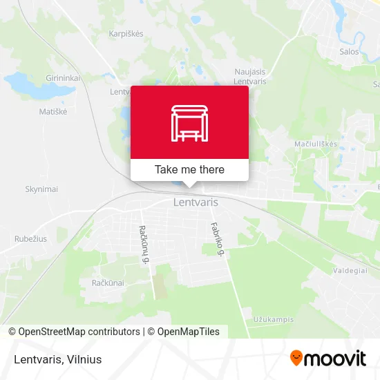 Карта Lentvaris