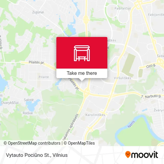 Карта Vytauto Pociūno St.