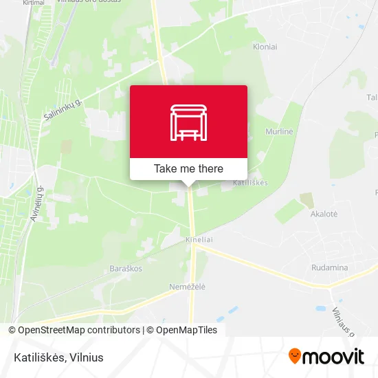 Карта Katiliškės