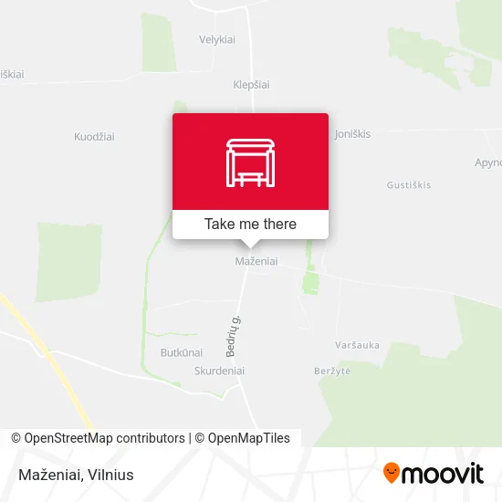 Карта Maženiai