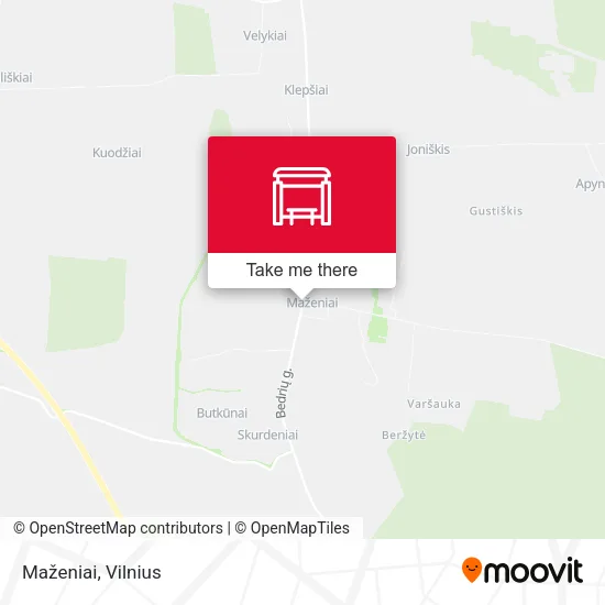 Карта Maženiai