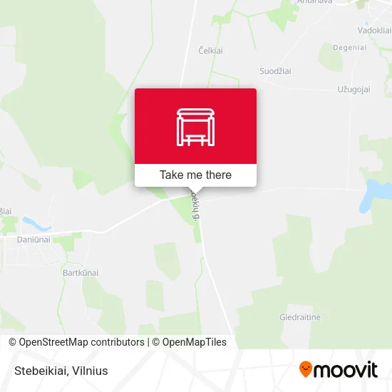 Карта Stebeikiai