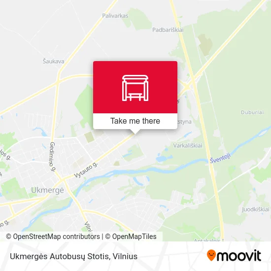 Ukmergės Autobusų Stotis map