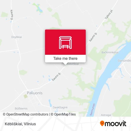 Карта Kėbliškiai