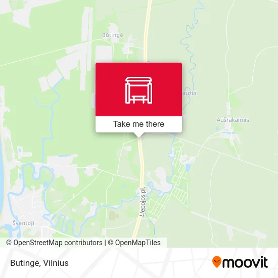 Карта Butingė