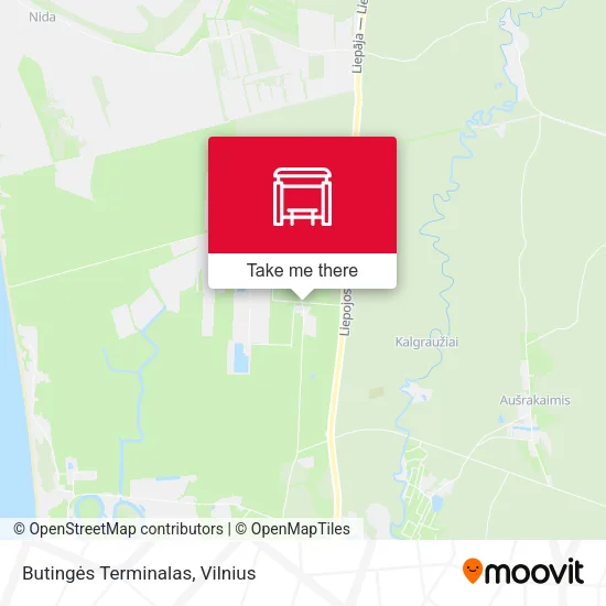 Карта Butingės Terminalas