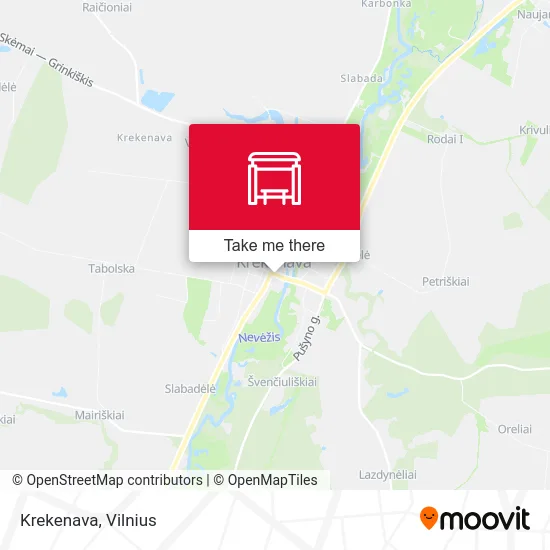 Krekenava map