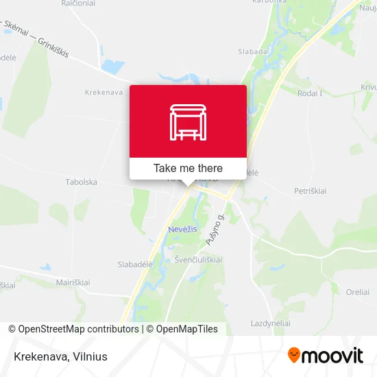 Карта Krekenava