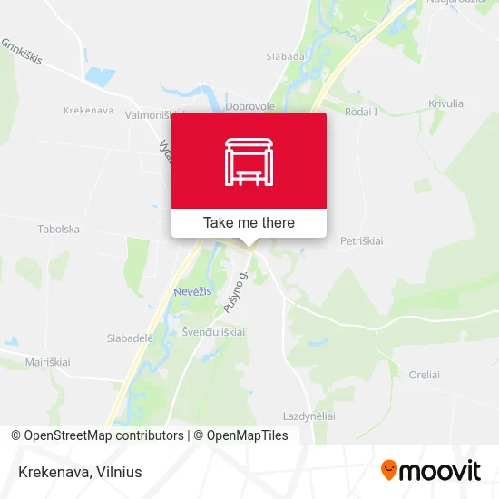 Krekenava map