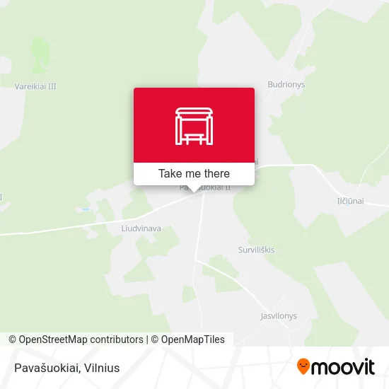 Карта Pavašuokiai