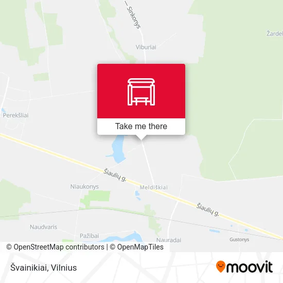 Карта Švainikiai