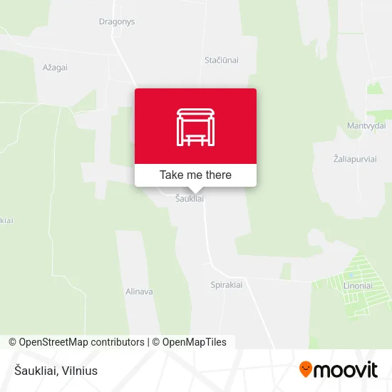 Карта Šaukliai