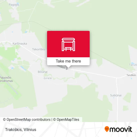 Карта Trakiškis