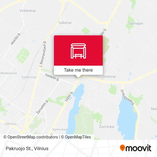 Карта Pakruojo St.