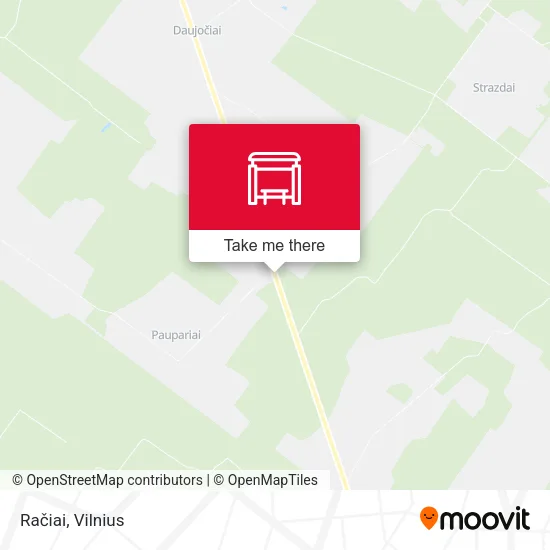 Карта Račiai