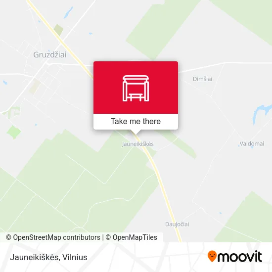 Карта Jauneikiškės