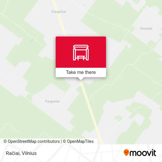 Карта Račiai
