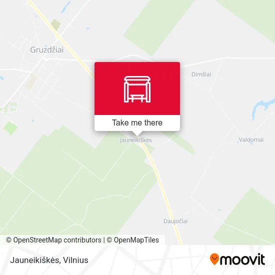 Карта Jauneikiškės