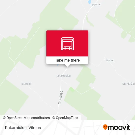 Карта Pakarniukai