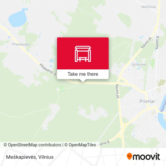 Карта Meškapievės