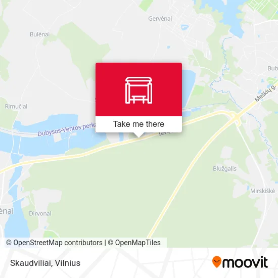 Карта Skaudviliai