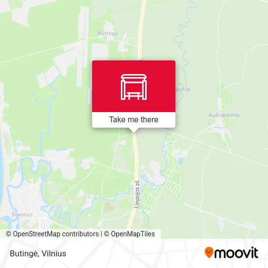 Карта Butingė