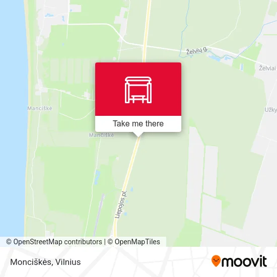 Карта Monciškės
