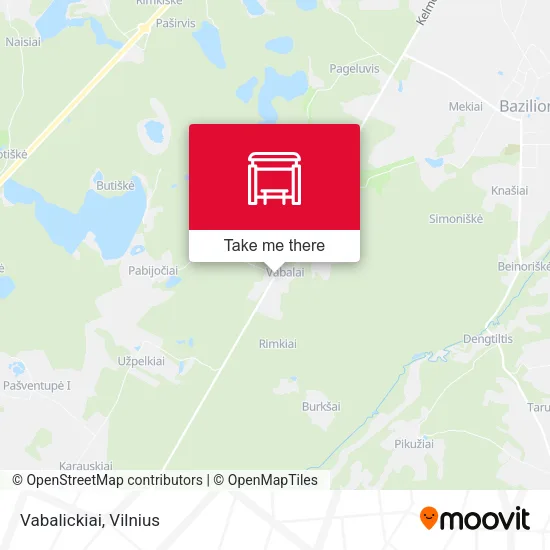 Карта Vabalickiai