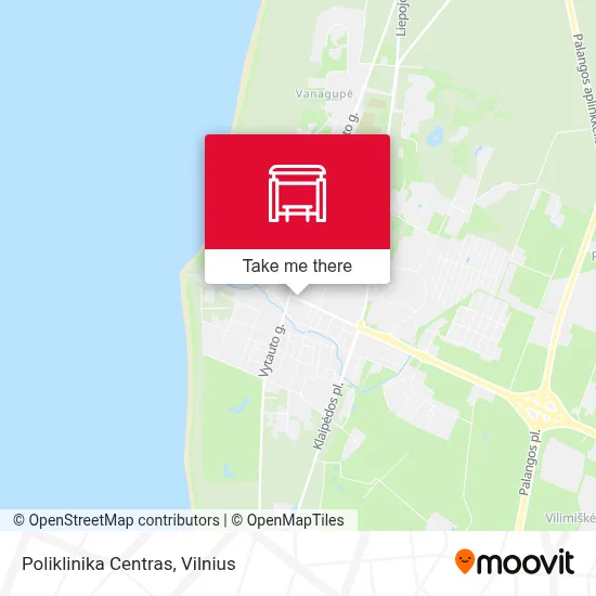 Poliklinika Centras map