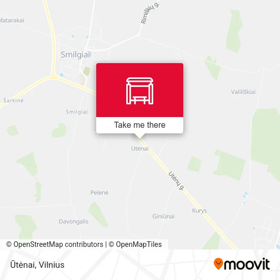 Карта Ūtėnai