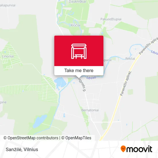 Карта Sanžilė