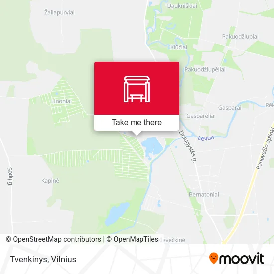 Карта Tvenkinys