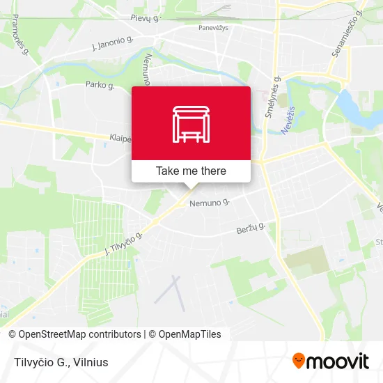 Карта Tilvyčio G.