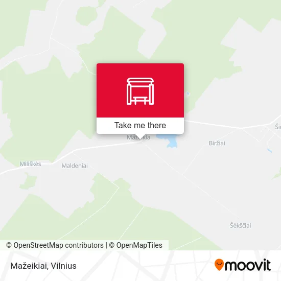 Карта Mažeikiai