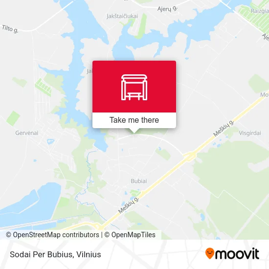 Карта Sodai Per Bubius