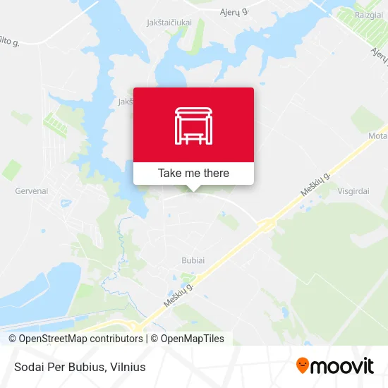 Карта Sodai Per Bubius