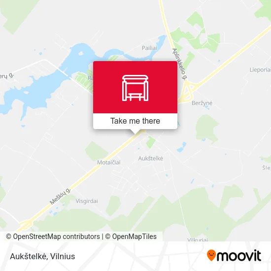 Карта Aukštelkė