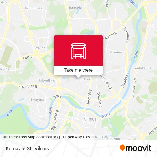 Карта Kernavės St.
